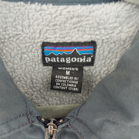 Patagonia Jacket Womens Medium Mechanic Chore Outdoor Field Utility Fleece Lined - Picture 3 of 8